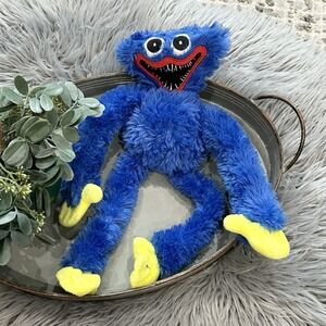 Poppy Playtime 15" Huggy Wuggy Plush Long Hanging Doll In Blue